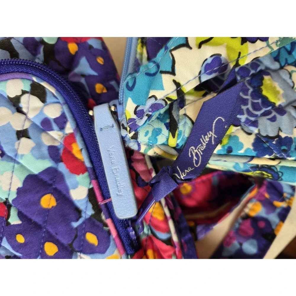 Vera Bradley Floral Crossbody Bag Purse 7